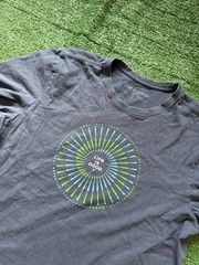 Life Is Good Crusher T Shirt Blue Spiral Graphic Print Mens L – Flaw