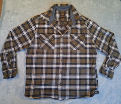 Jachs Heritage Flannel Plaid Green Blue Size L Heavy Blend Long Sleeve Shirt