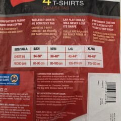 4 Hanes Men’s ComfortSoft 100% Cotton Lay Flat Collar Blank T-Shirt 2135VT Small