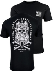 Howitzer Style Men’s T-Shirt Alpha Warrior Military Grunt MFG