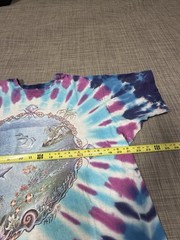 VTG M. Dubois 1991 Blue Tropical Aquatic Dolphins Tie Dye Size XL Single Stitch