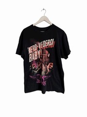 Aerosmith Tour T Shirt Band Tee Graphic Front Back European 2017 Black Size L