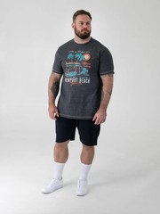 D555 Duke Big Mens Printed T-Shirt Newport Beach 2XL 3XL 4XL 5XL 6XL-8XL 601901