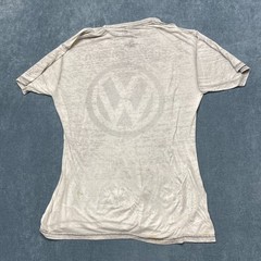 Volkswagen T Shirt Mens Large Gray Fahrvergnügen Graphic Logo Casual Crew Neck