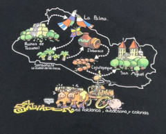 El Salvador Short Sleeve T-Shirt Men’s Medium Black