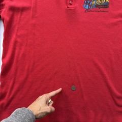 Vtg BEAR MOUNTAIN Trading Company Big Bear Long Sleeve Henley Shirt Large Red