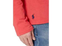 POLO RALPH LAUREN Men’s Logo Jersey Hooded T-Shirt in Starboard Red SZ. L,XL,XXL