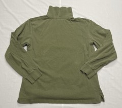 Carhartt Mens Army Green Turtleneck Long Sleeve Shirt Relaxed Fit Large