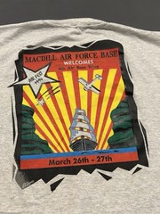 Vintage MacDill Air Force Base Shirt Mens XXL 2XL Grey Jerzees Air Fest 1994 AFB