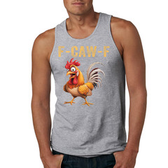 F Caw F Rooster, F-Caw-F Funny Chicken Tank Top