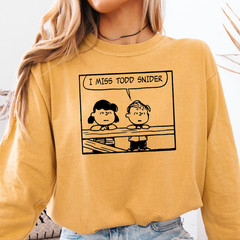 I Miss Todd Snider Long Sleeve Tee | Peanuts Inspired Classic Rock T-Shirt