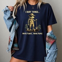 I Bury Things Maybe Plants Maybe People tee, Funny Frog Shirt, Dark Humor Aesthe