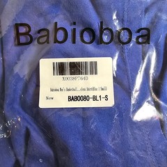 Babioboa Mens size S Basketball Sleeveless Hooded Shirt Drawstring Blue NEW