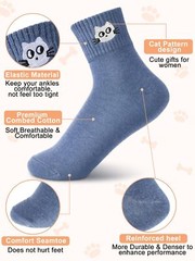 10 Pairs Socks Elastic Ankle Length Cotton Socks Aesthetic Socks Cute Socks L…