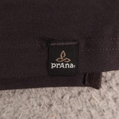 prAna Shirt Mens S Black 100% Organic Cotton prAna Slim Pocket Tee