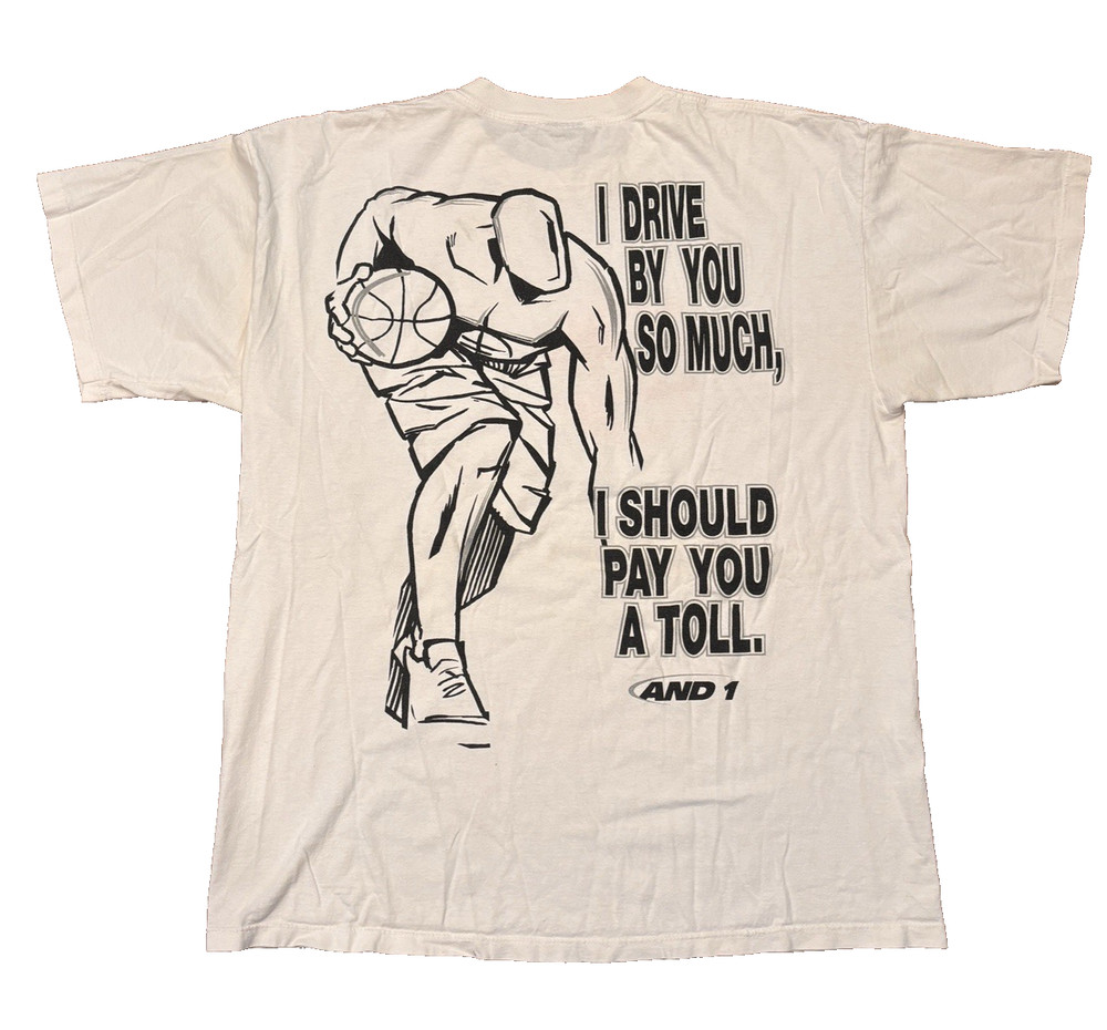 Vintage AND 1 PRO DEVELOPMENT BASKETBALL CAMP T-Shirt TRASH TALK MIXTAPE TOUR