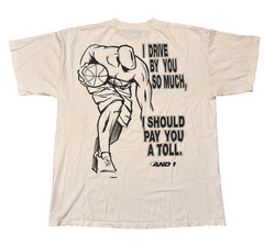 Vintage AND 1 PRO DEVELOPMENT BASKETBALL CAMP T-Shirt TRASH TALK MIXTAPE TOUR