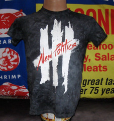 NEW POLITICS Band T Shirt Men’s Small Tye Dye EDM Pop Alternative DANISH ROCK
