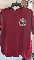 Blessing of the Bikes 2016 44th Annual Motorcycle Rally T-Shirt Crimson Red Larg