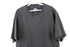 Vintage 90s Streetwear Mens Large Faded Blank Striped Short Sleeve T-Shirt USA