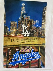 100% Cotton Fashion Nova Men Los Angeles City Pic White Graphic Tee Size Small