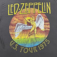 Led Zeppelin Shirt Men Large Bay Island 1975 US Tour Short Sleeve 2010 Rock Band