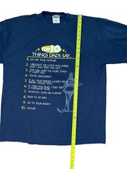 Vintage Humor Men’s T Shirt Size XXL “Top 10 Things Dads Say…” Tultex Tag