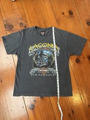 Vintage Harley Davidson T-Shirt Laconia 90s Made in USA Single Stitch