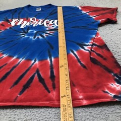Colortone ‘Merica T-Shirt Mens XL Red White Blue Tie Dye Patriotic T