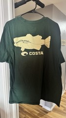 Costa Men’s Graphic Logo Short Sleeve T-Shirt XXL Cotton Blend Assorted Colors