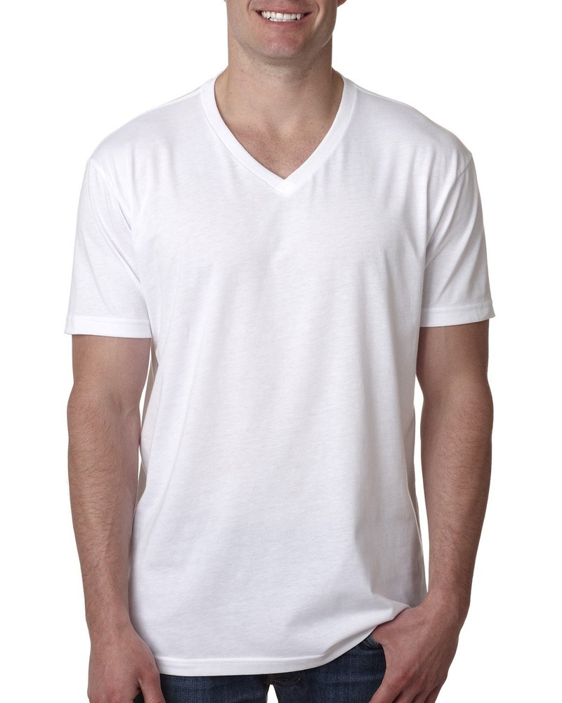 2 Pack Of Next Level Apparel Men’s CVC V-Neck Stylish Plain T-Shirt – 6240