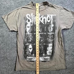 Vintage Bay Island T-Shirt Men’s L Gray Cotton Slipknot Band Graphic Rock Music