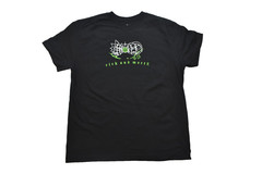 Rick And Morty Mens Funny Cartoon Black Shirt New Large