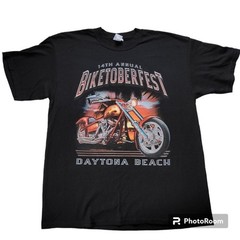 2000s Biketoberfest sz XL Black Graphic Motorcycle Tshirt
