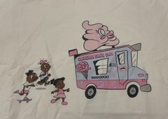 VTG Ice Cream Crenshaw Skate Club T-Shirt Men’s L White Pharrell BBC Streetwear