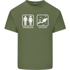 Scuba Diving Problem Solved Mens Light Cotton T-Shirt