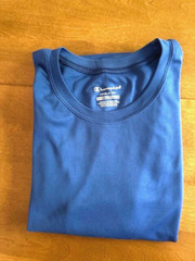 Champion Men’s Double Dry Size 3XL Blue Short Sleeve Tagless Gym Workout T-Shirt