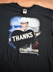 Vintage 1990s Ernest Tubb The Texas Troubadour Shirt Tee XL Willie Nelson Tour