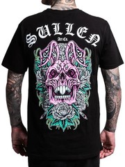 Sullen Men’s Skull Bunny 26 Short Sleeve Premium Graphic T-shirt Tattoo Easter