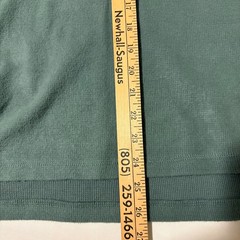 Jachs New York XL Green Waffle Knit Henley Long Sleeve Casual Shirt Cotton Blend