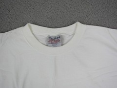 Vintage Pluma Shirt Adult Medium White Y2K Blank Casual Mens Heavyweight USA