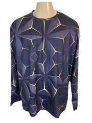 Men’s Multicolor Unbranded Casual Stretch Shirt. 3XL. 95% Polyester/ 5% Elastane