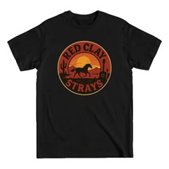 The Red Clay Strays Band Logo Graphic Multicolor Short Sleeves Unisex T Shirt