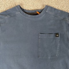 Sitka Gear Shirt Mens L Marine Blue Foothills Long Sleeve Crew Stretch Hunting