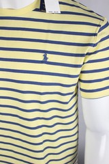 Polo Ralph Lauren Men’s Classic fit Striped Jersey T Shirt Short Sleeve Yellow