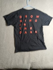 Men’s Tee Cotton Short Sleeve Crew Neck Plain T-Shirt Drowning In The Dark