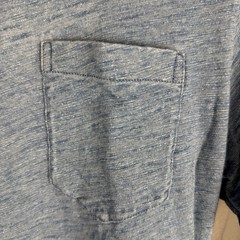 Wallace And Barnes T Shirt Mens Medium Indigo Blue Slub Cotton Pocket Tee