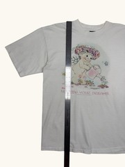 Vintage Earth Tones Nourish Your Dreams Cherub Angel Graphic T-Shirt White XL