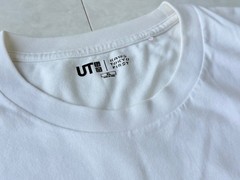 KAWS x UNIQLO T-Shirt Size XL White Used Stain on Back Japan