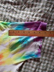 Peace Time Tie-Dye TShirt L Single Stitch Cotton T Shirt Stains 1990 Fruit Loom